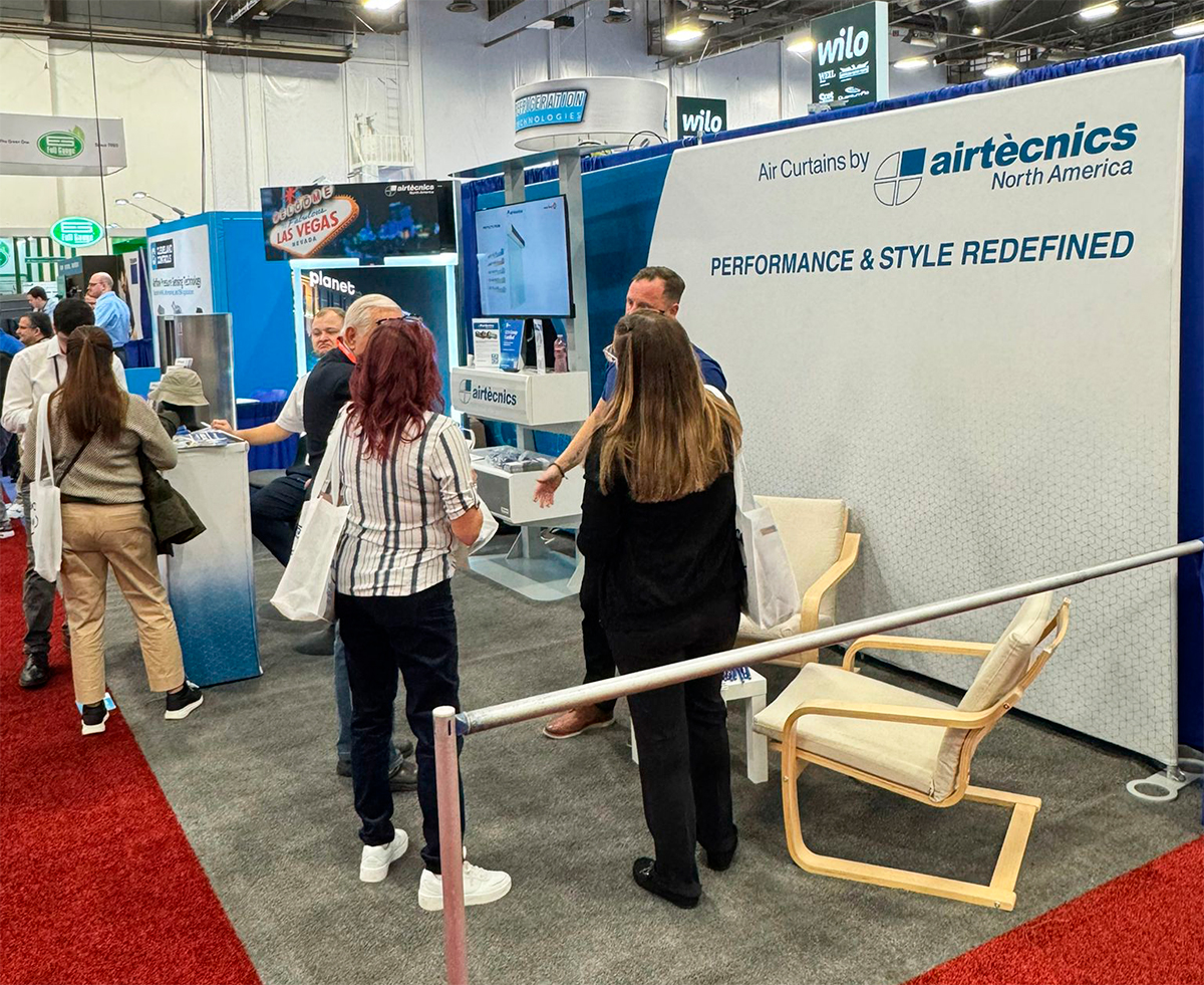 Airtècnics North America stand in AHR Las Vegas